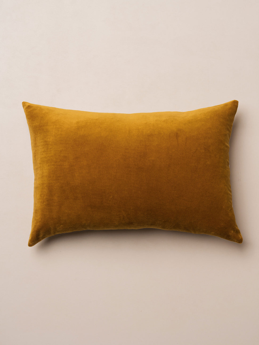 Linen/Velvet Cushion | Honey Mustard - - - Saardé - Saardé.