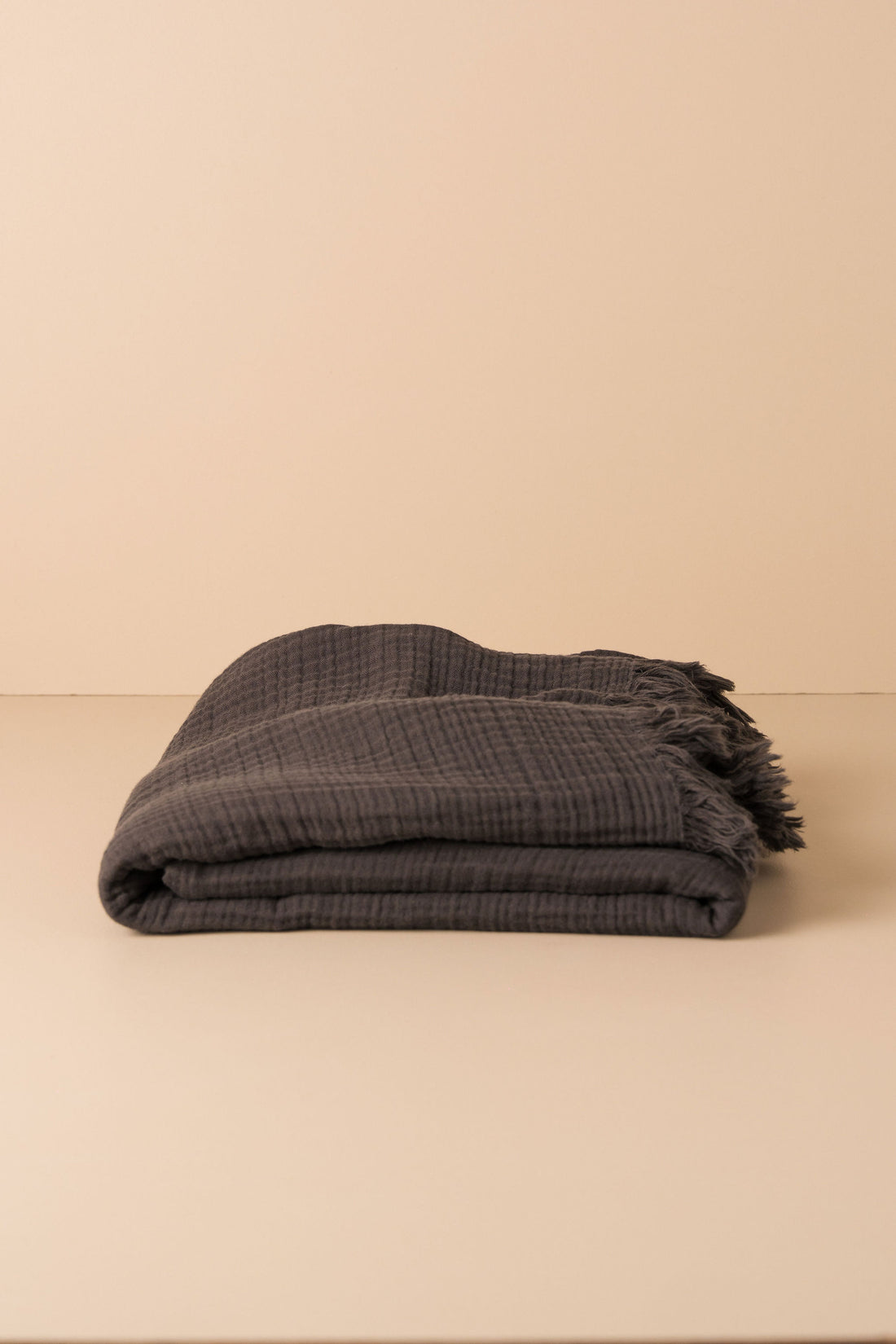 Enes Cotton Bed Cover | Charcoal