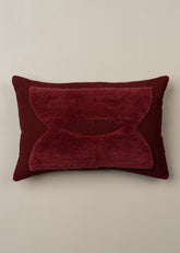 Abstract Lumbar Cushion | Burgundy - - - Saardé - Saardé.