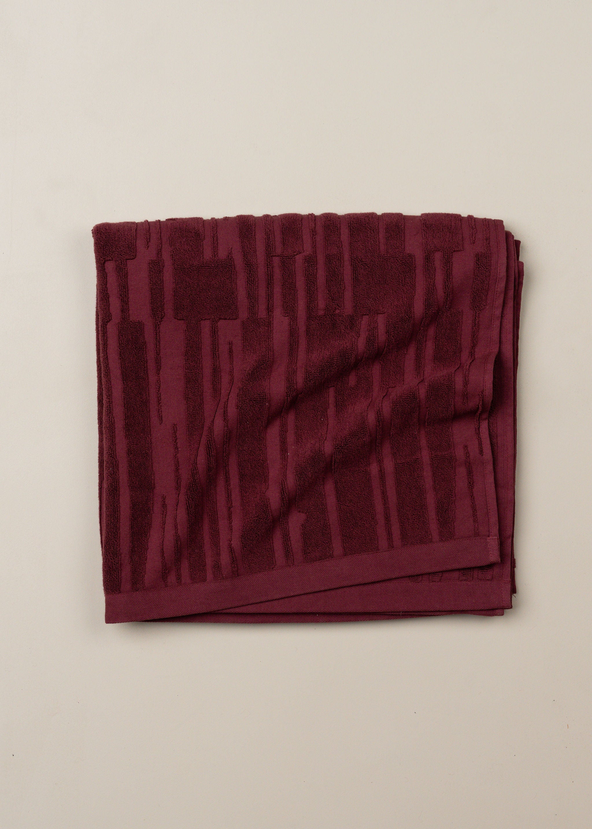 Architectural Towel Bundle | Burgundy - - - Saardé - Saardé.