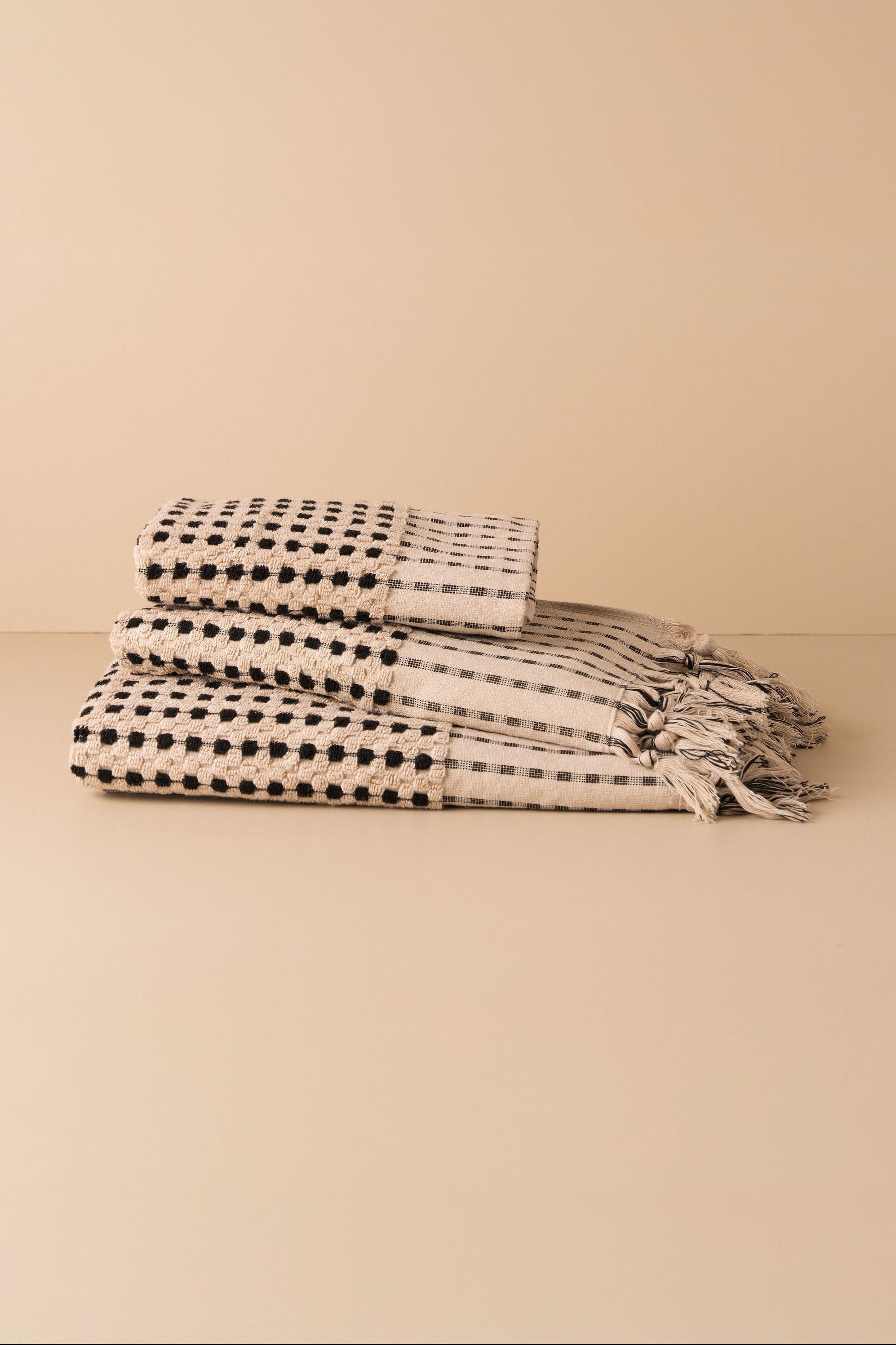 Chickpea Bathroom Set | Stone/Black - - - Saardé - Saardé.