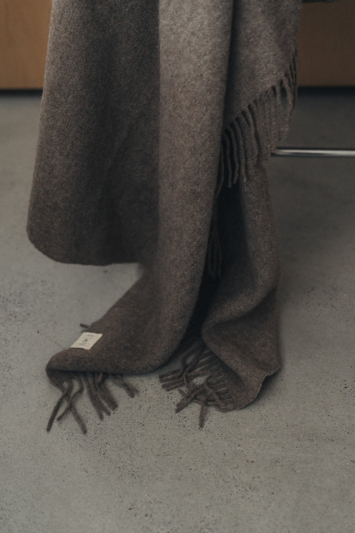 Merino Wool Throw | Taupe - - - Saardé - Saardé.