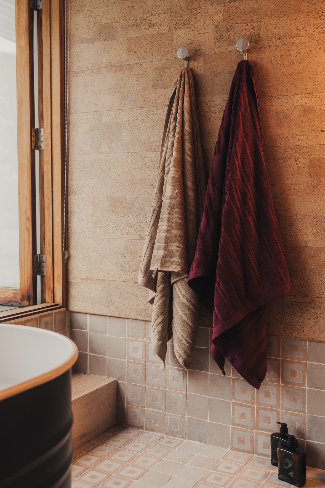 Architectural Towel Bundle | Burgundy - - - Saardé - Saardé.