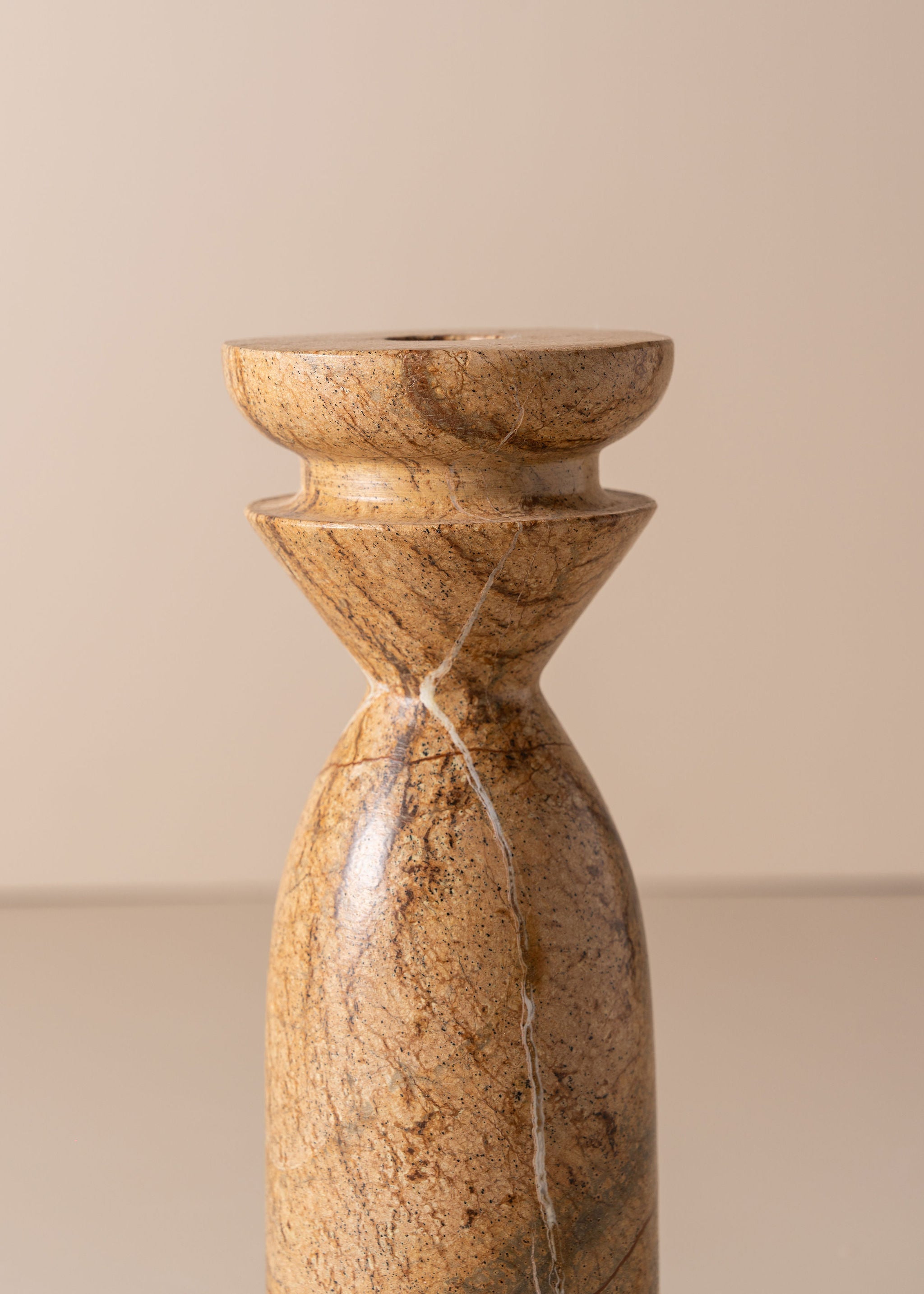 Opus Medium Marble Candle Holder | Earth - - - Saardé - Saardé.