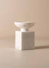 Opus Small Marble Candle Holder | White - - - Saardé - Saardé.