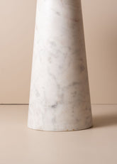 Opus Marble Side Table | White - - - Saardé - Saardé.