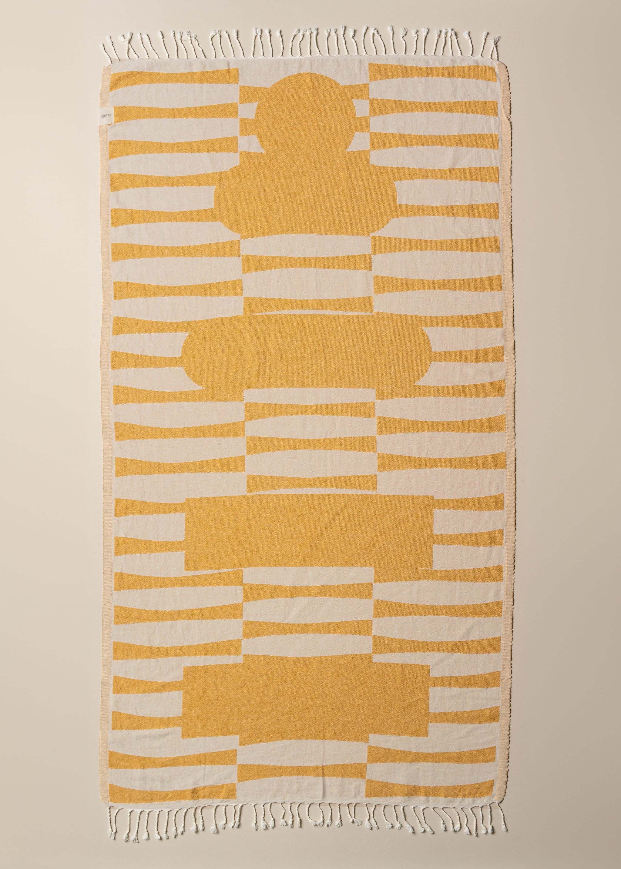 Totem Turkish Beach Towel | Honey - - - Saardé - Saardé.