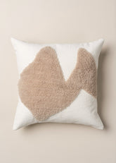 Abstract Square Cushion | Ecru - - - Saardé - Saardé.