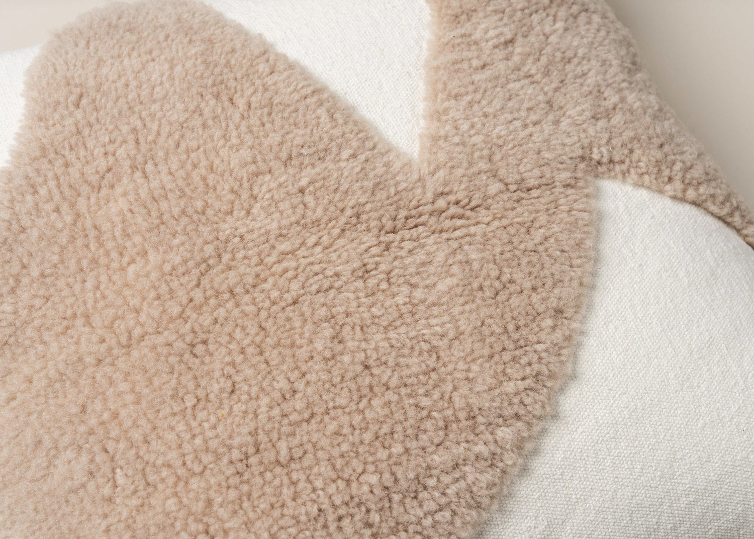 Abstract Square Cushion | Ecru - - - Saardé - Saardé.