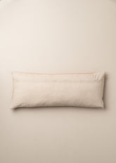 Linen/Velvet Bolster Cushion | Terracotta - - - Saardé - Saardé.
