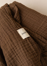 Enes Cotton Bedcover | Chocolate - - - Saardé - Saardé.