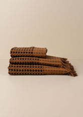 Chickpea Bath Sheet Collection - Chocolate/Black - - - Saardé - Saardé.