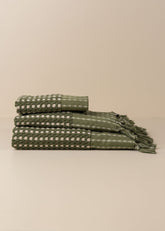 Chickpea Bath Sheet Collection - Olive/Stone - - - Saardé - Saardé.