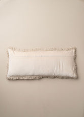Velvet Bolster Fringed Cushion | Clay - - - Saardé - Saardé.