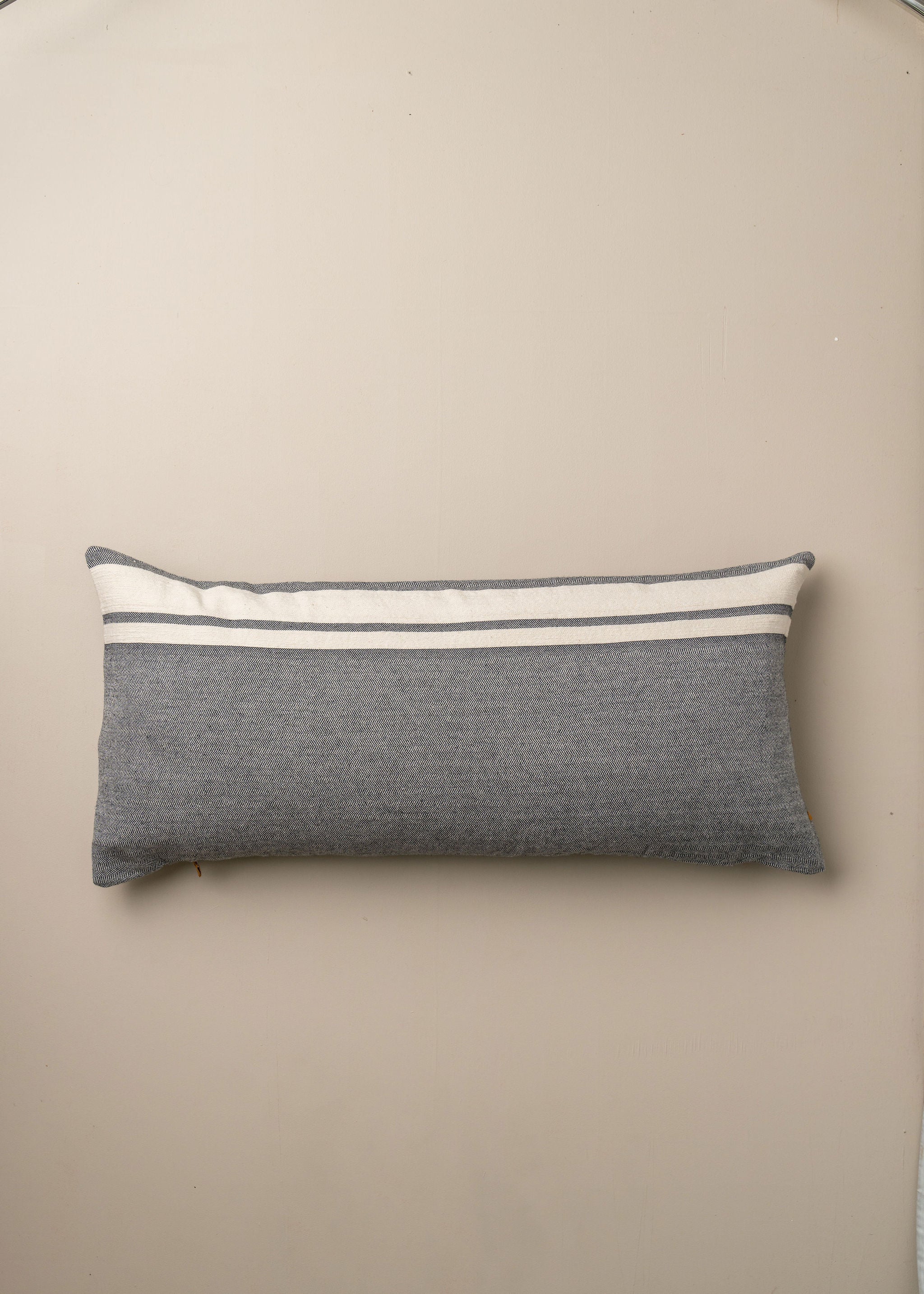 Siyah Cotton/Linen Bolster Cushion - - - Saardé - Saardé.