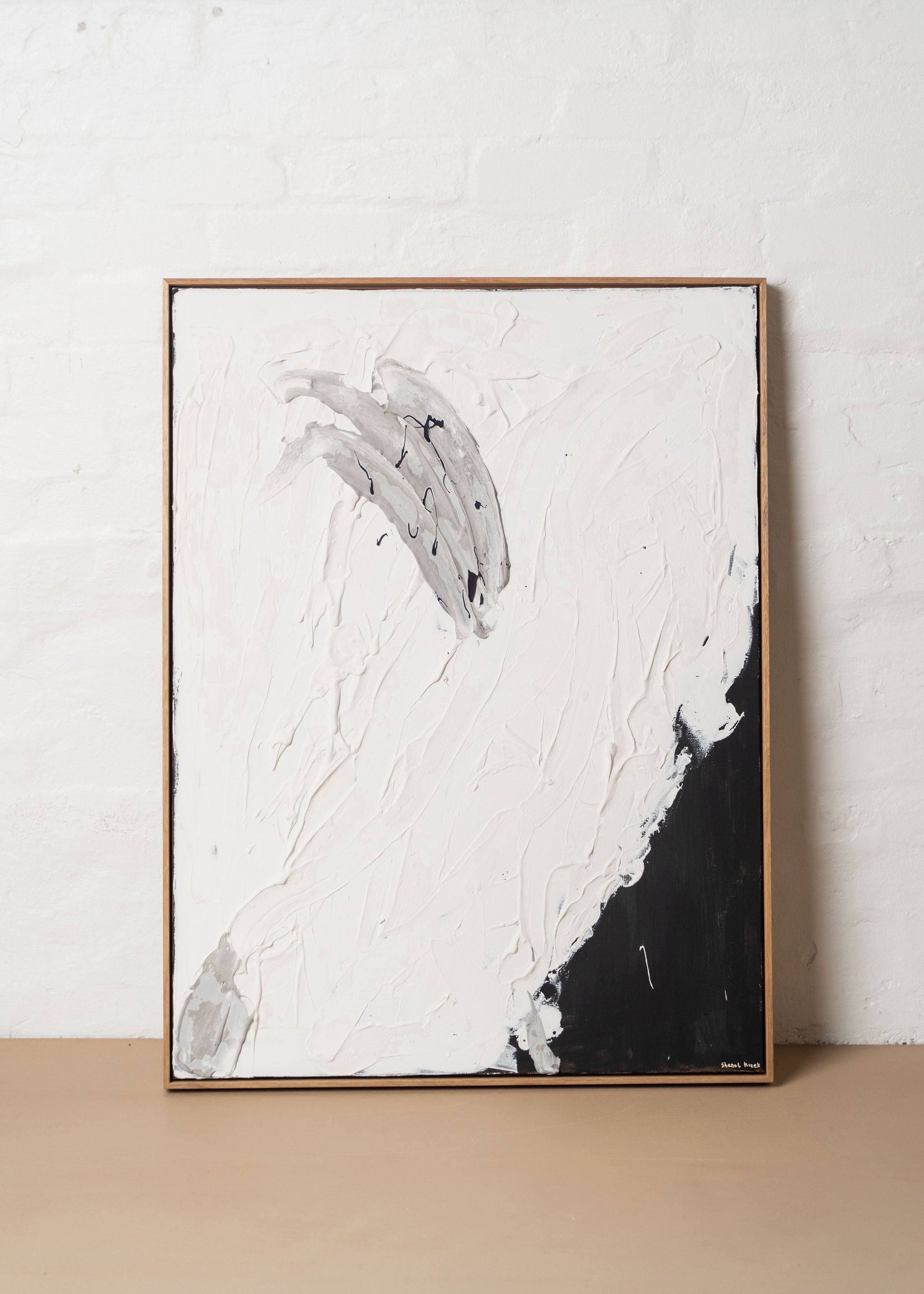 3D Black Abstract Painting