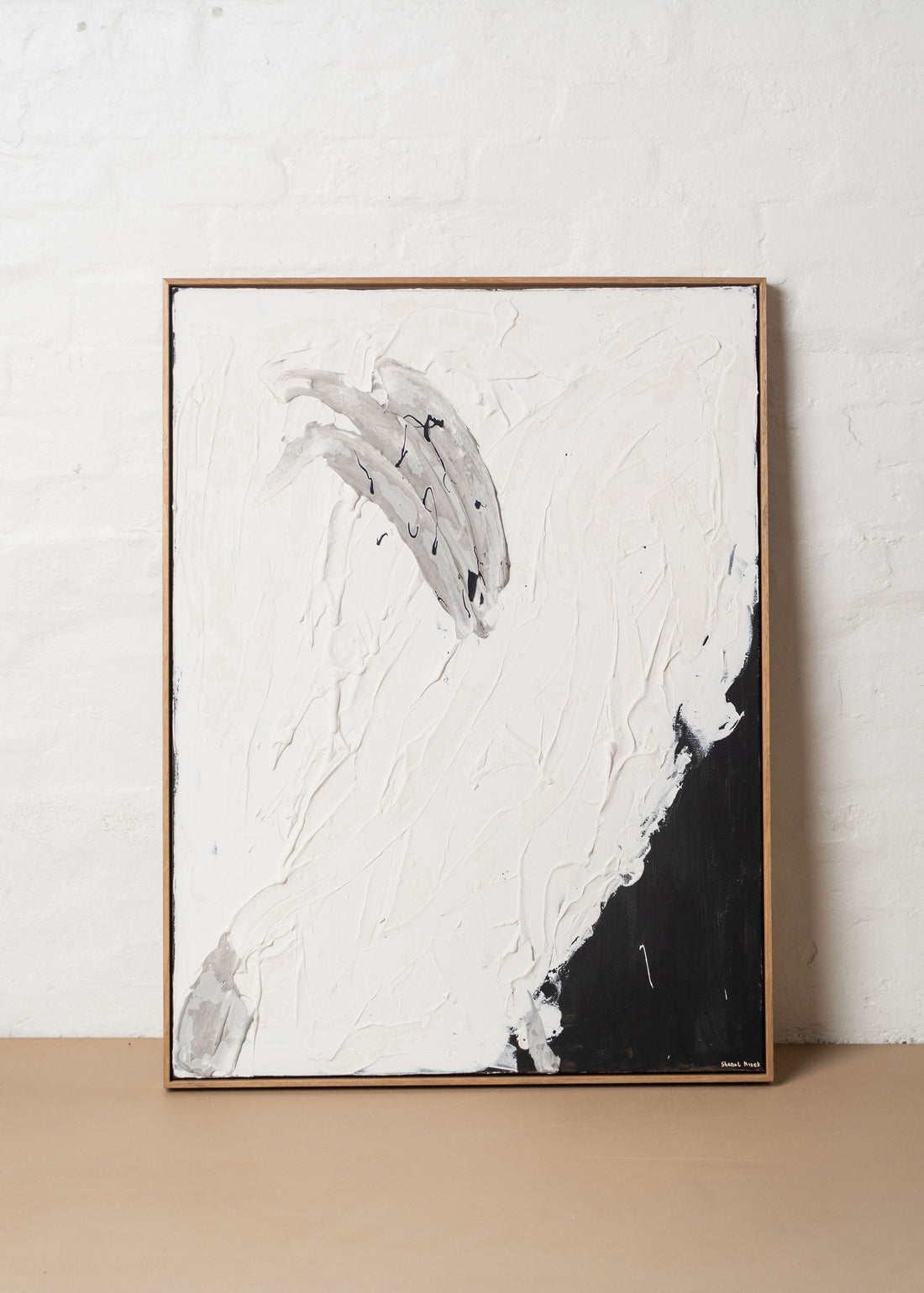 3D Black Abstract Painting