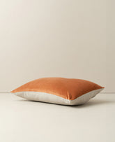 Linen/Velvet Cushion | Terracotta - - - Saardé - Saardé.
