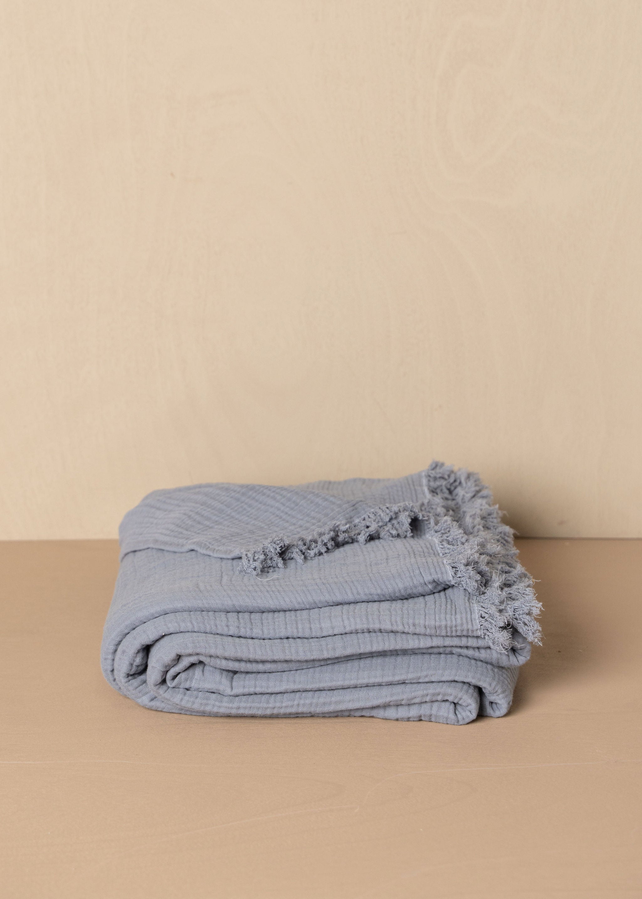 Enes Cotton Bedcover | Pale Grey - - - Saardé - Saardé.