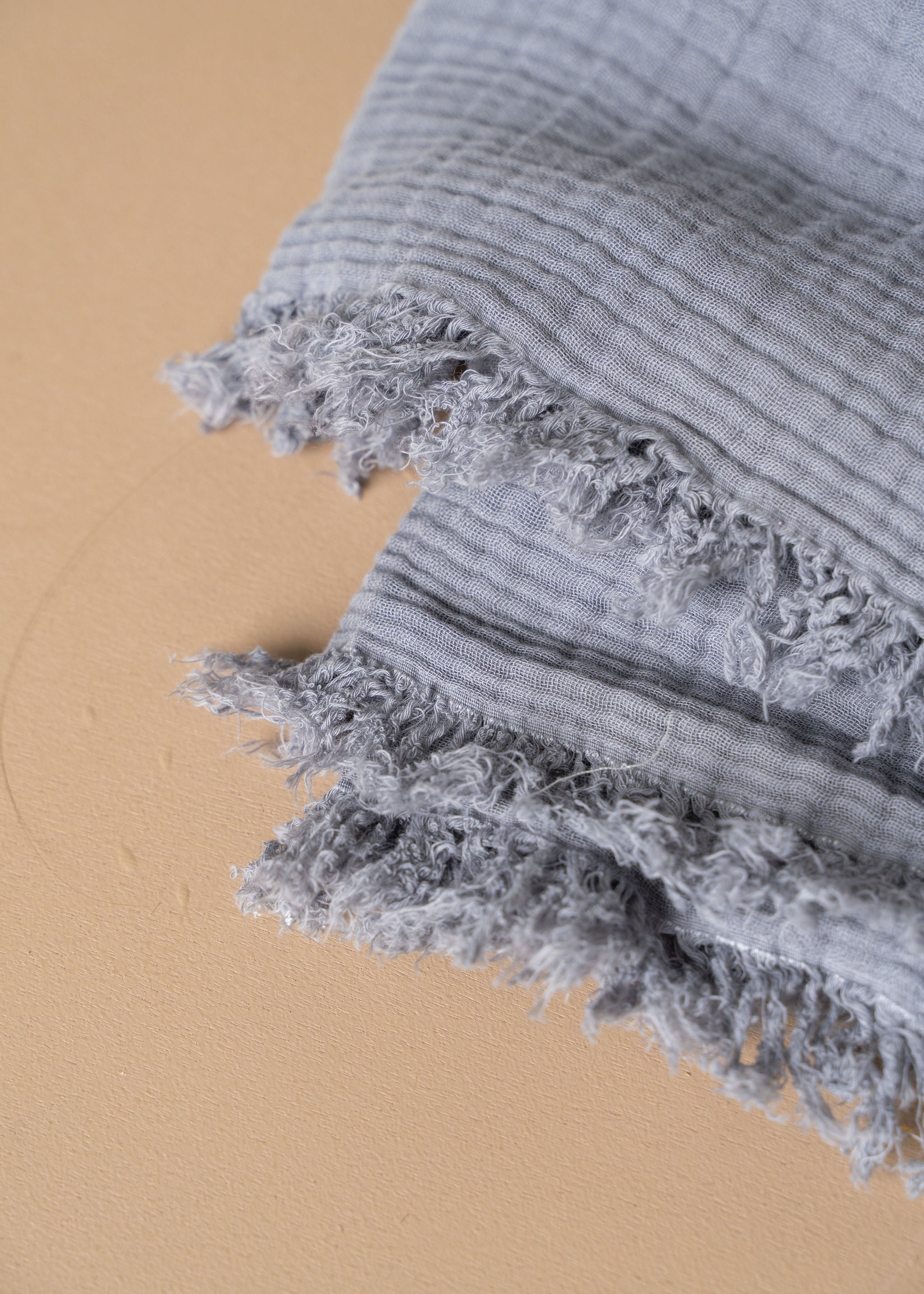 Enes Cotton Bedcover | Pale Grey - - - Saardé - Saardé.