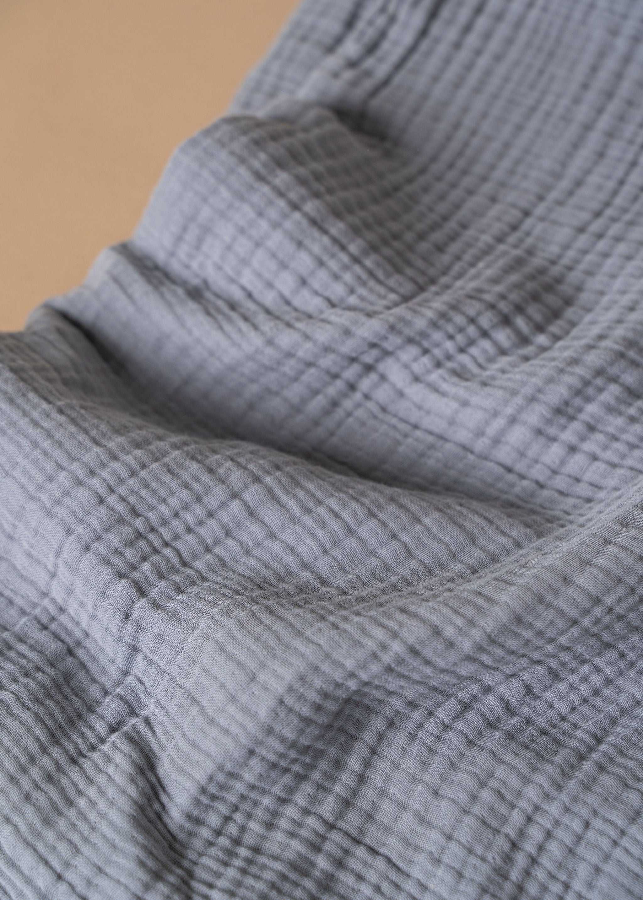 Enes Cotton Bedcover | Pale Grey - - - Saardé - Saardé.