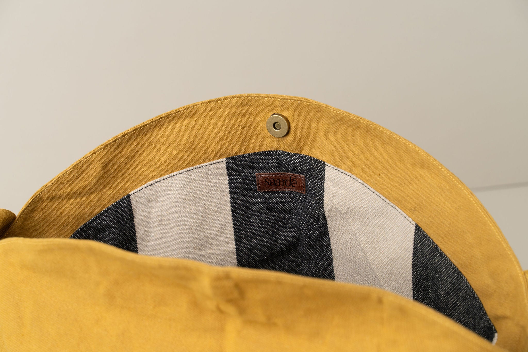 Journey Canvas Tote Bag | Mustard - - - Saardé - Saardé.