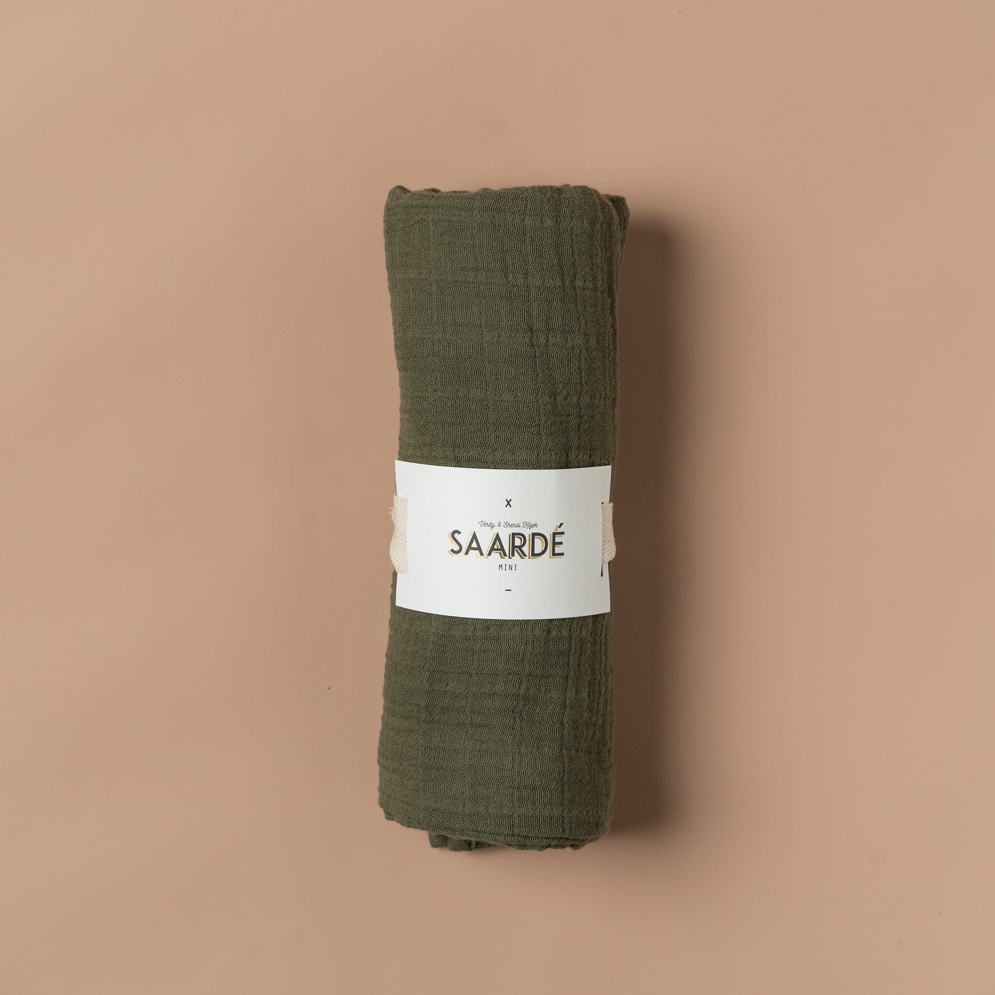 Light Blanket/Baby Muslin | Olive - - - Saardé - Saardé.