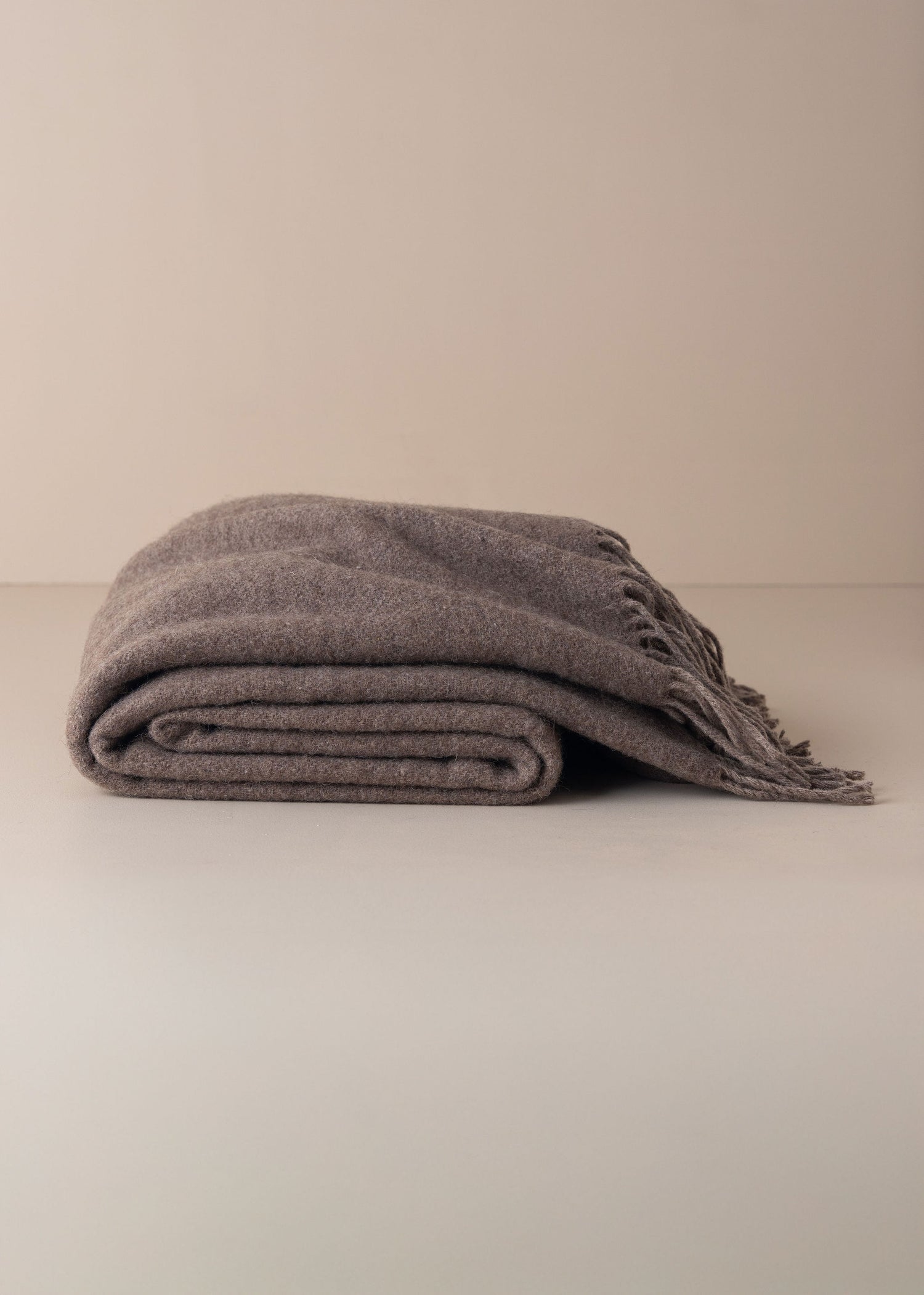 Merino Wool Throw | Taupe - - - Saardé - Saardé.