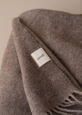 Merino Wool Throw | Taupe - - - Saardé - Saardé.