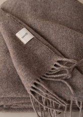 Merino Wool Throw | Taupe - - - Saardé - Saardé.