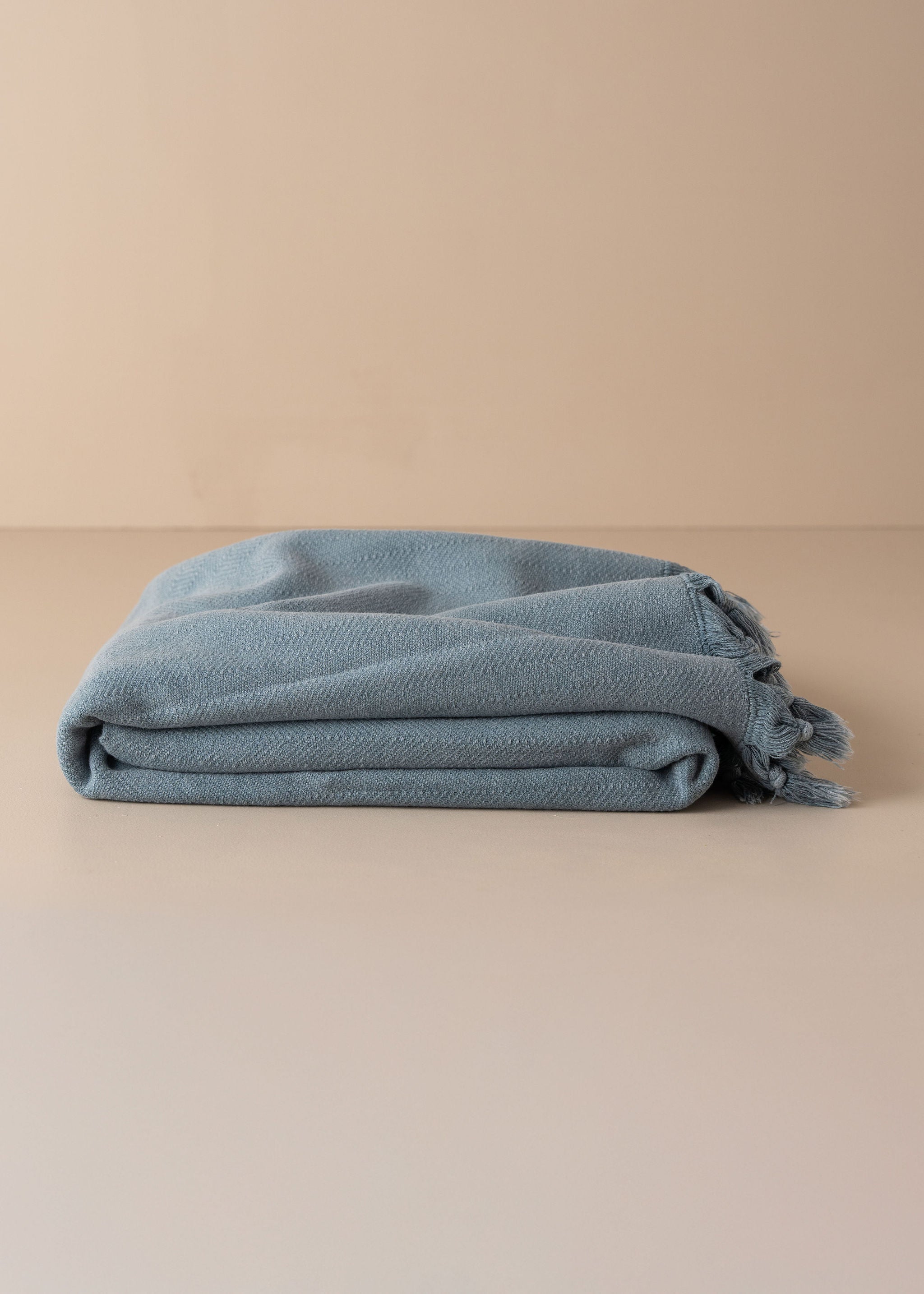 Vintage Wash Cotton Blanket | Pale Grey - - - Saardé - Saardé.