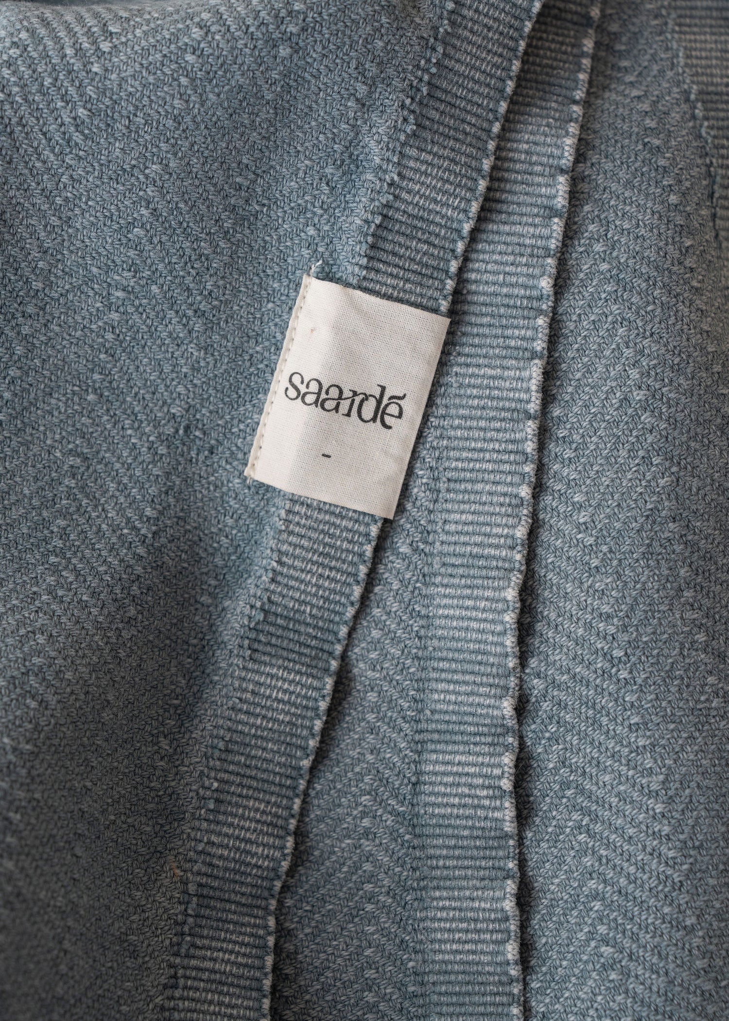 Vintage Wash Cotton Blanket | Pale Grey - - - Saardé - Saardé.