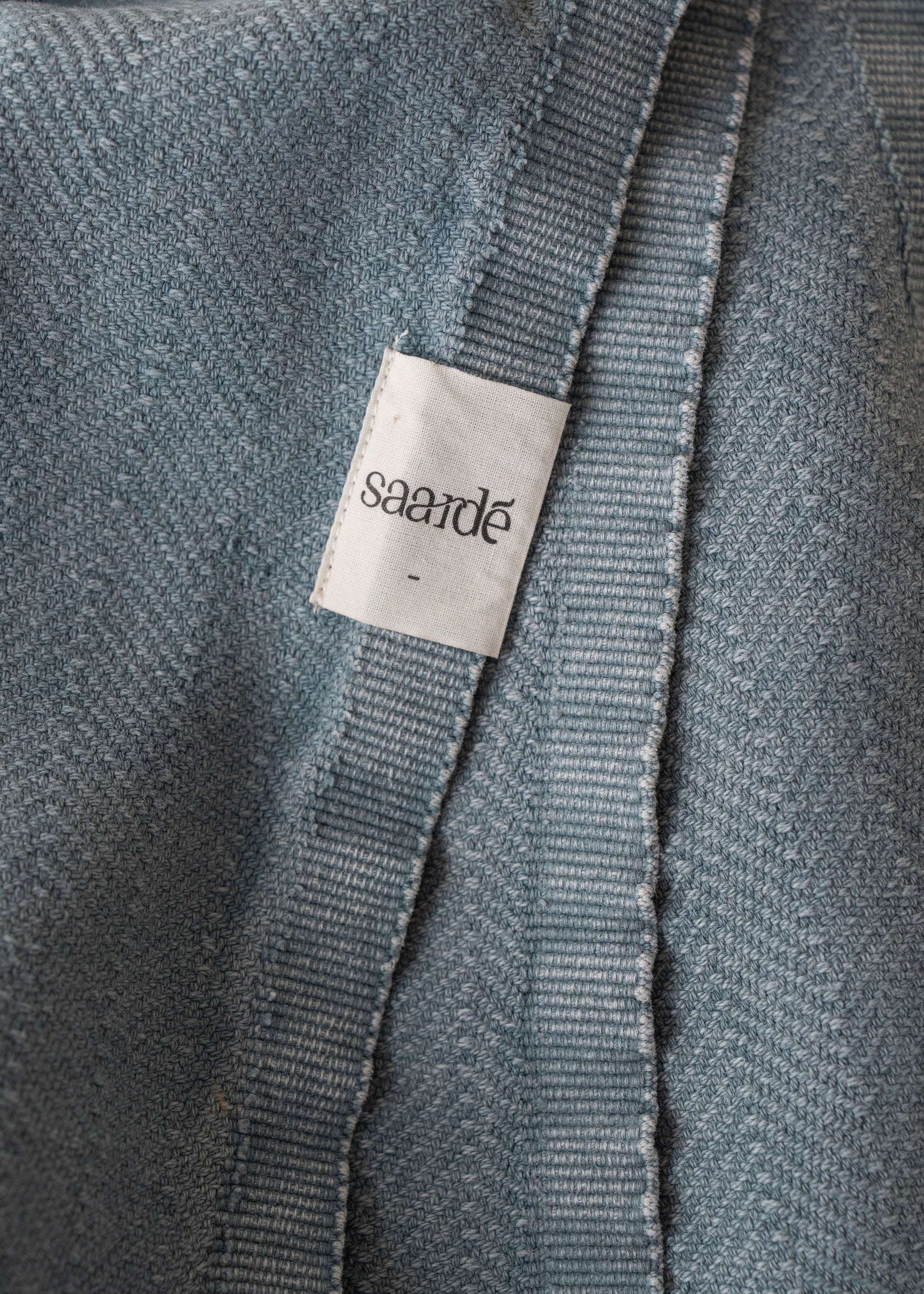 Vintage Wash Cotton Blanket | Pale Grey - - - Saardé - Saardé.