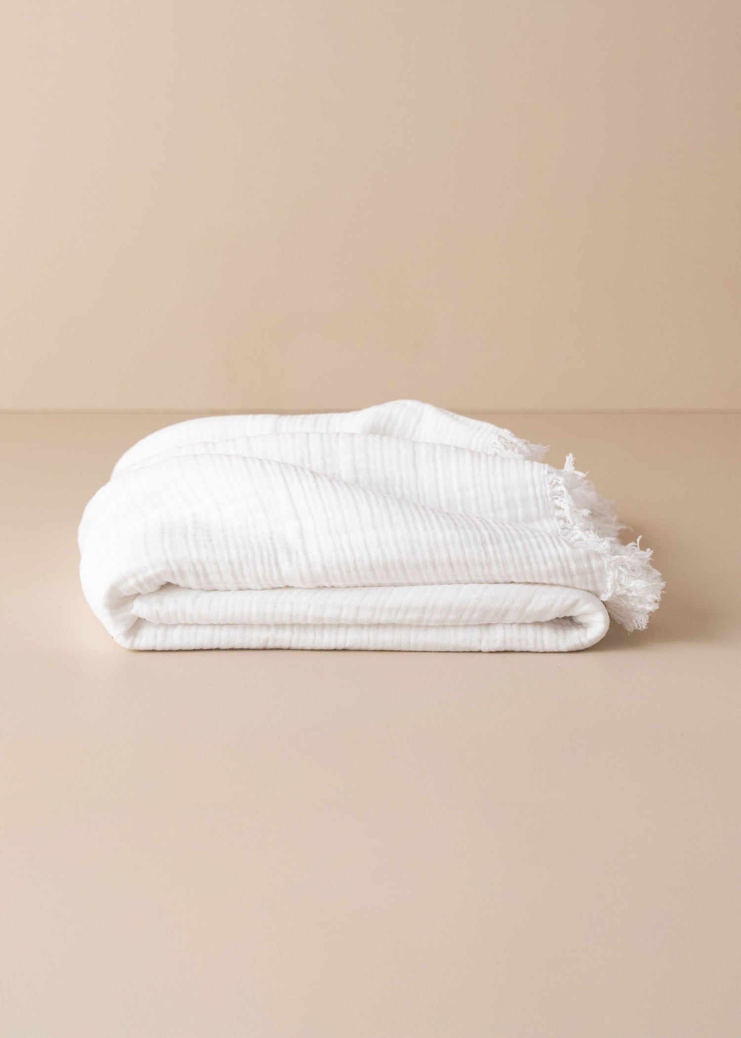 Enes Cotton Throw | White - - - Saardé - Saardé.