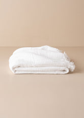 Enes Cotton Throw | White - - - Saardé - Saardé.