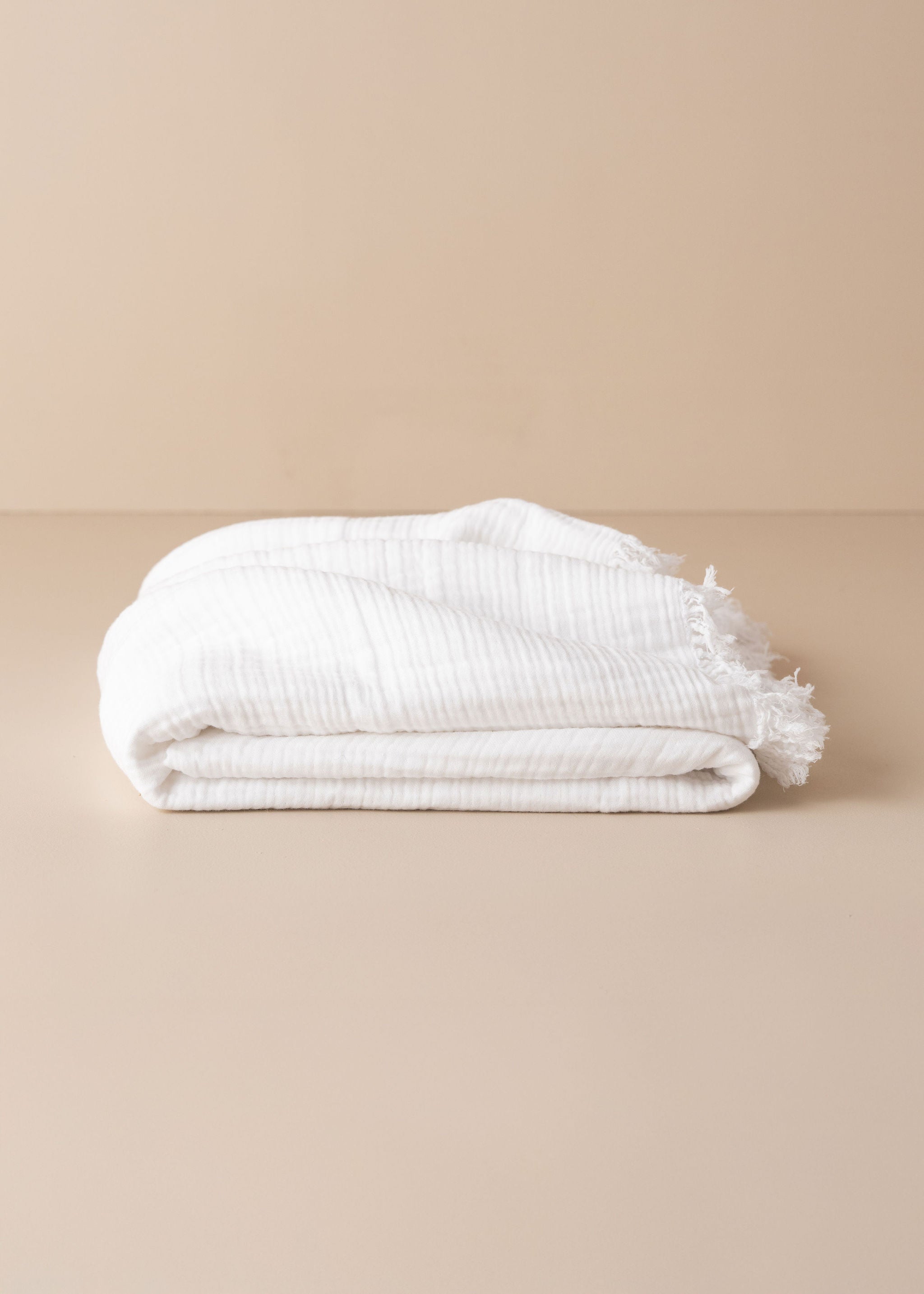 Enes Cotton Throw | White - - - Saardé - Saardé.