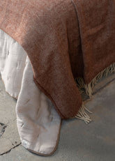 Serra da Estrela Wool Throw & Bed Cover | Terracotta - - - Saardé - Saardé.