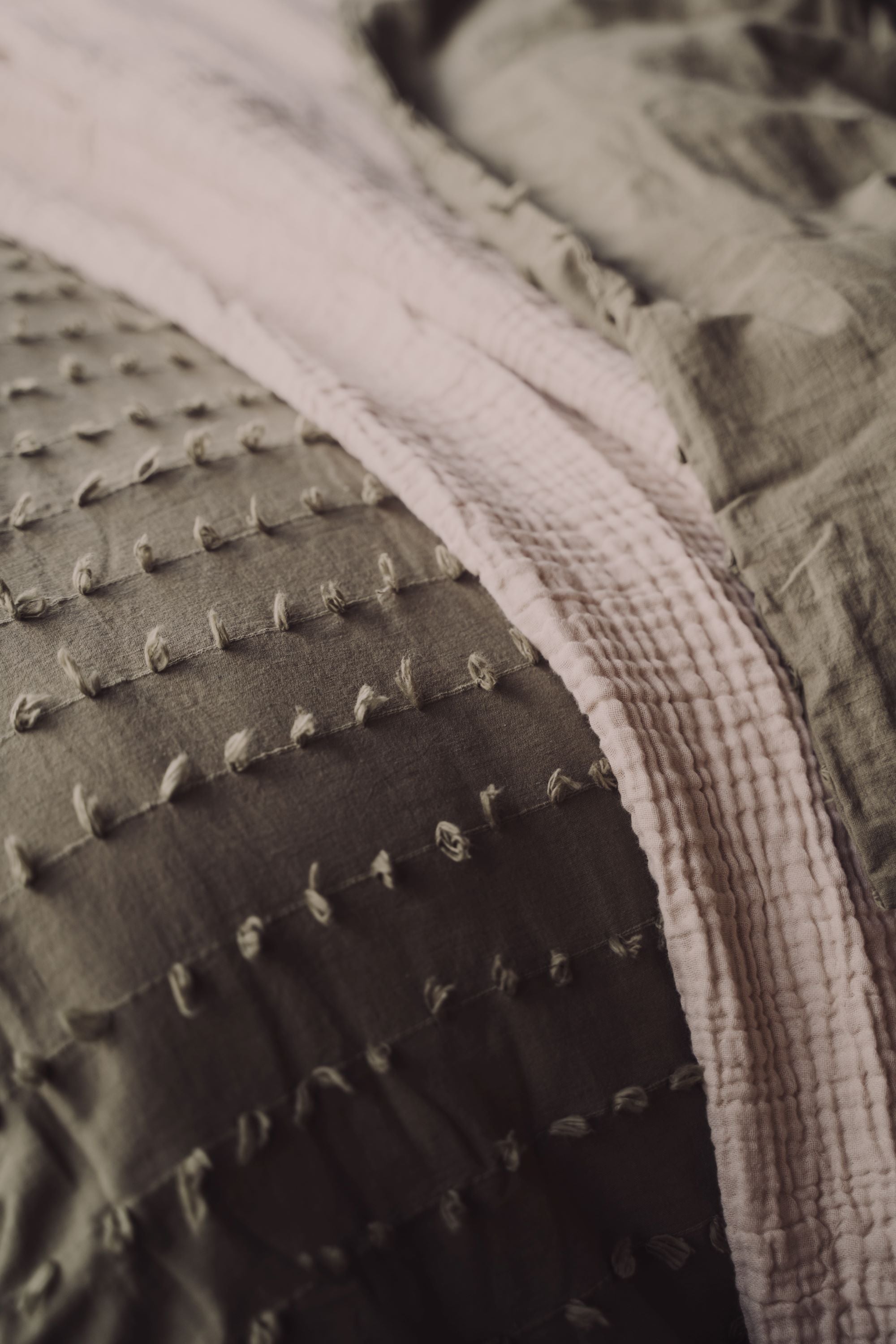 Shore Duvet Cover | Olive - - - Saardé - Saardé.