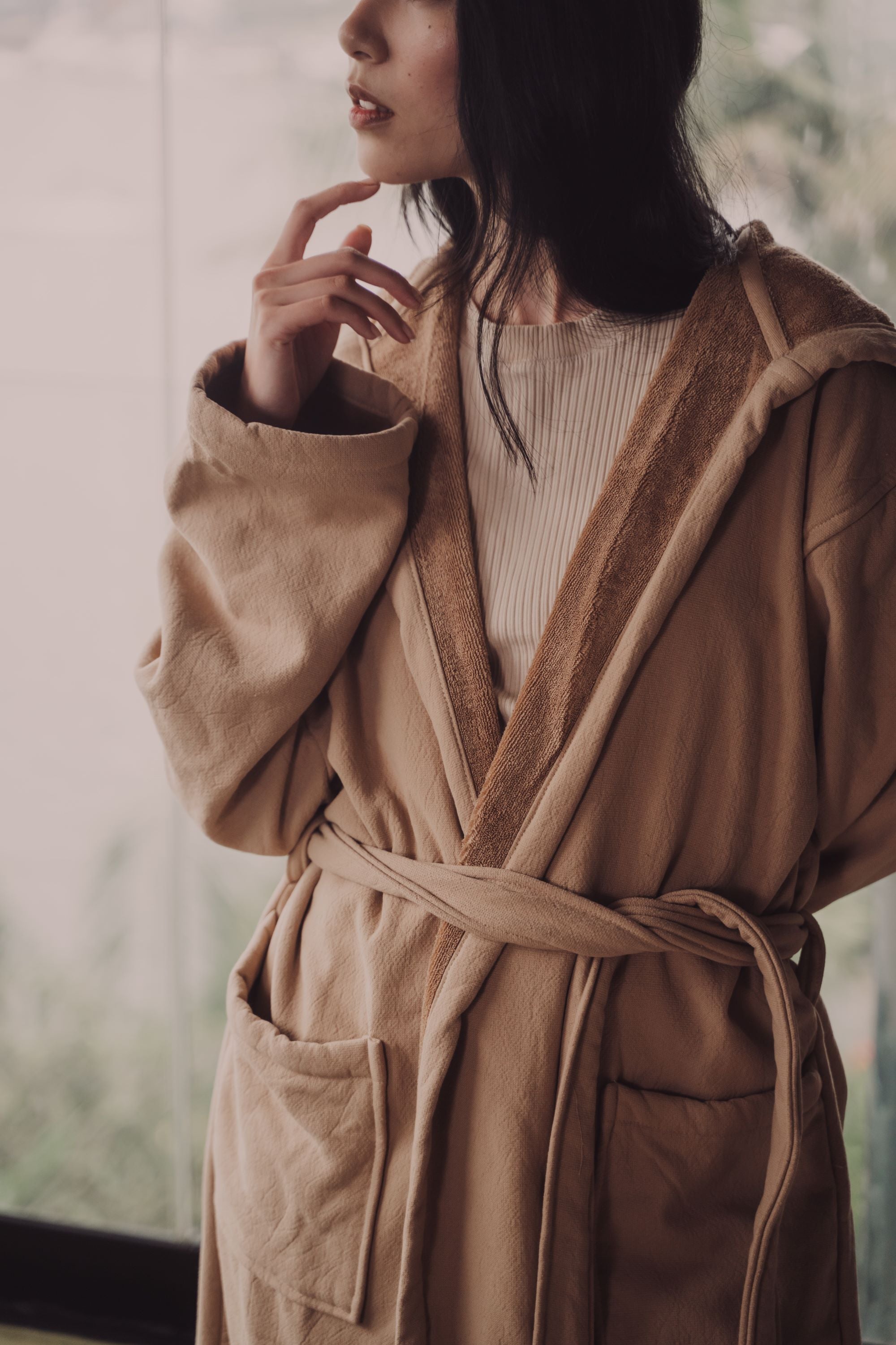 Vintage Wash Robe | Nutmeg - - - Saardé - Saardé.