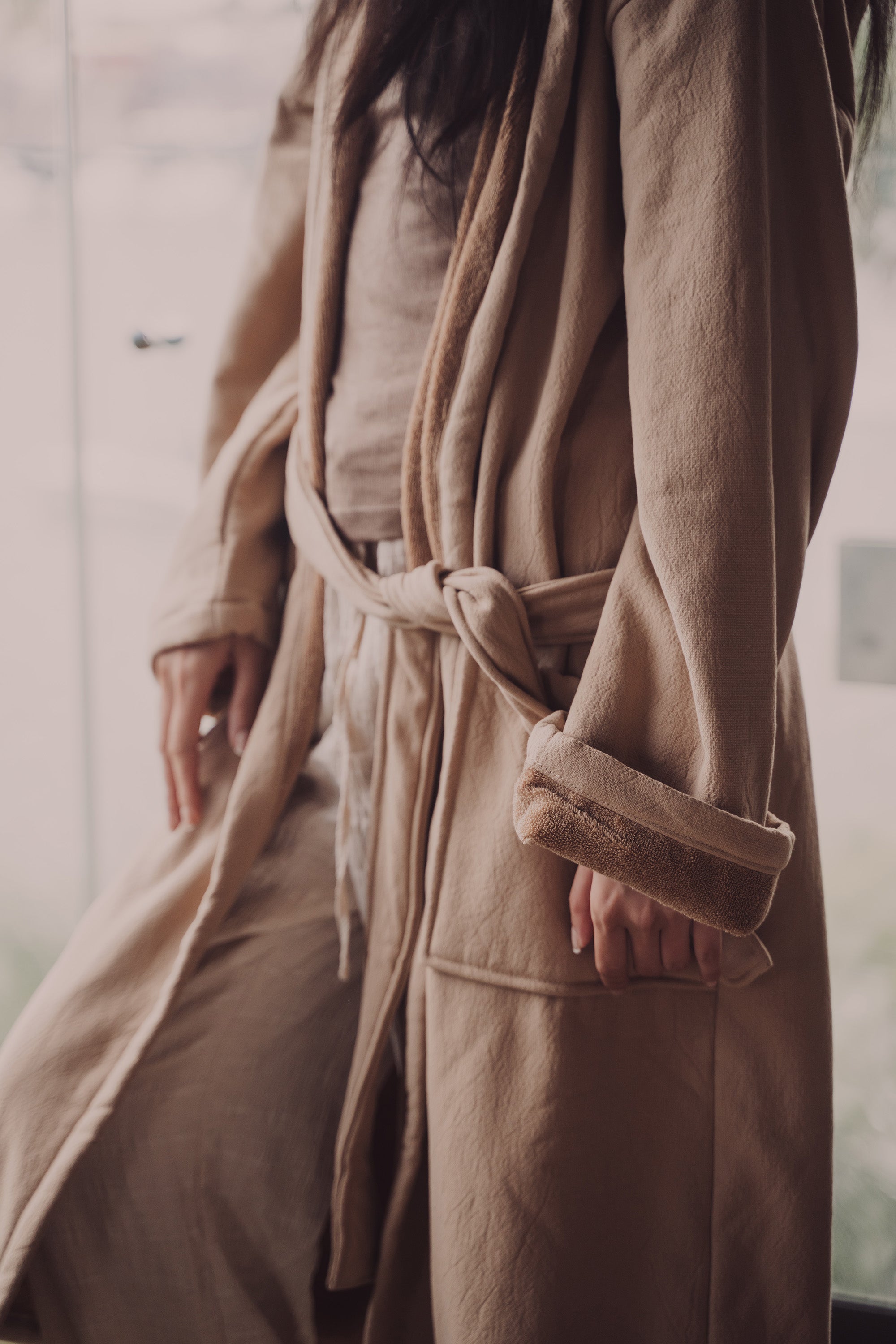 Vintage Wash Robe | Nutmeg - - - Saardé - Saardé.