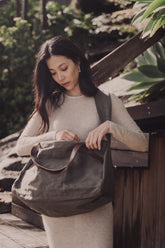 Journey Duffle Canvas Bag | Olive -  -  - Saardé - Saardé.