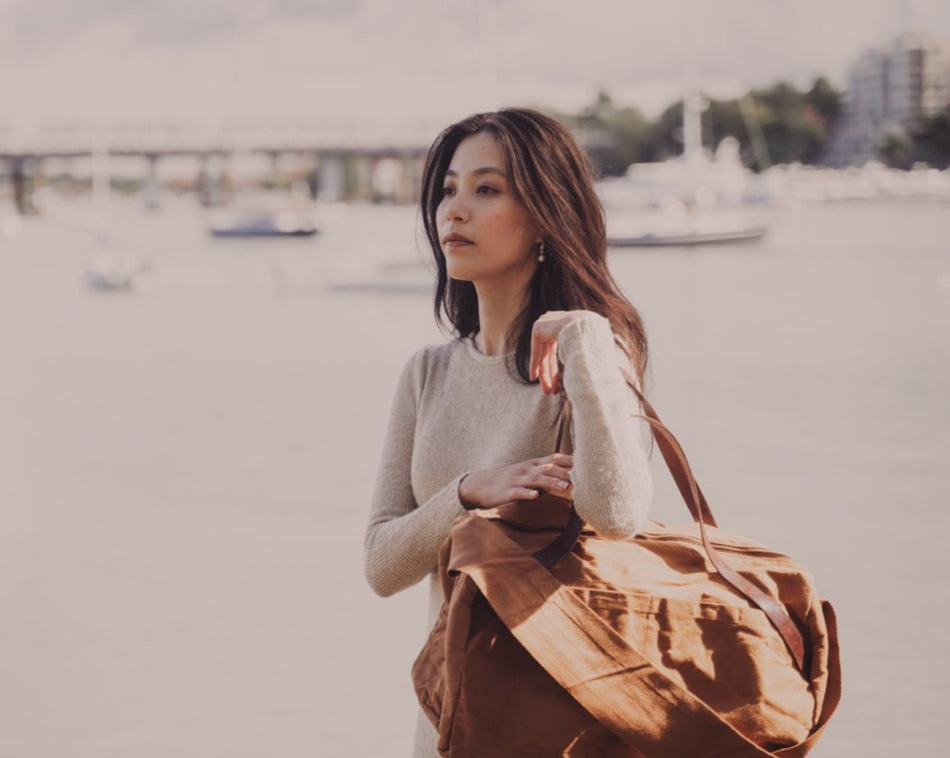 Journey Duffle Canvas Bag | Terracotta - - - Saardé - Saardé.