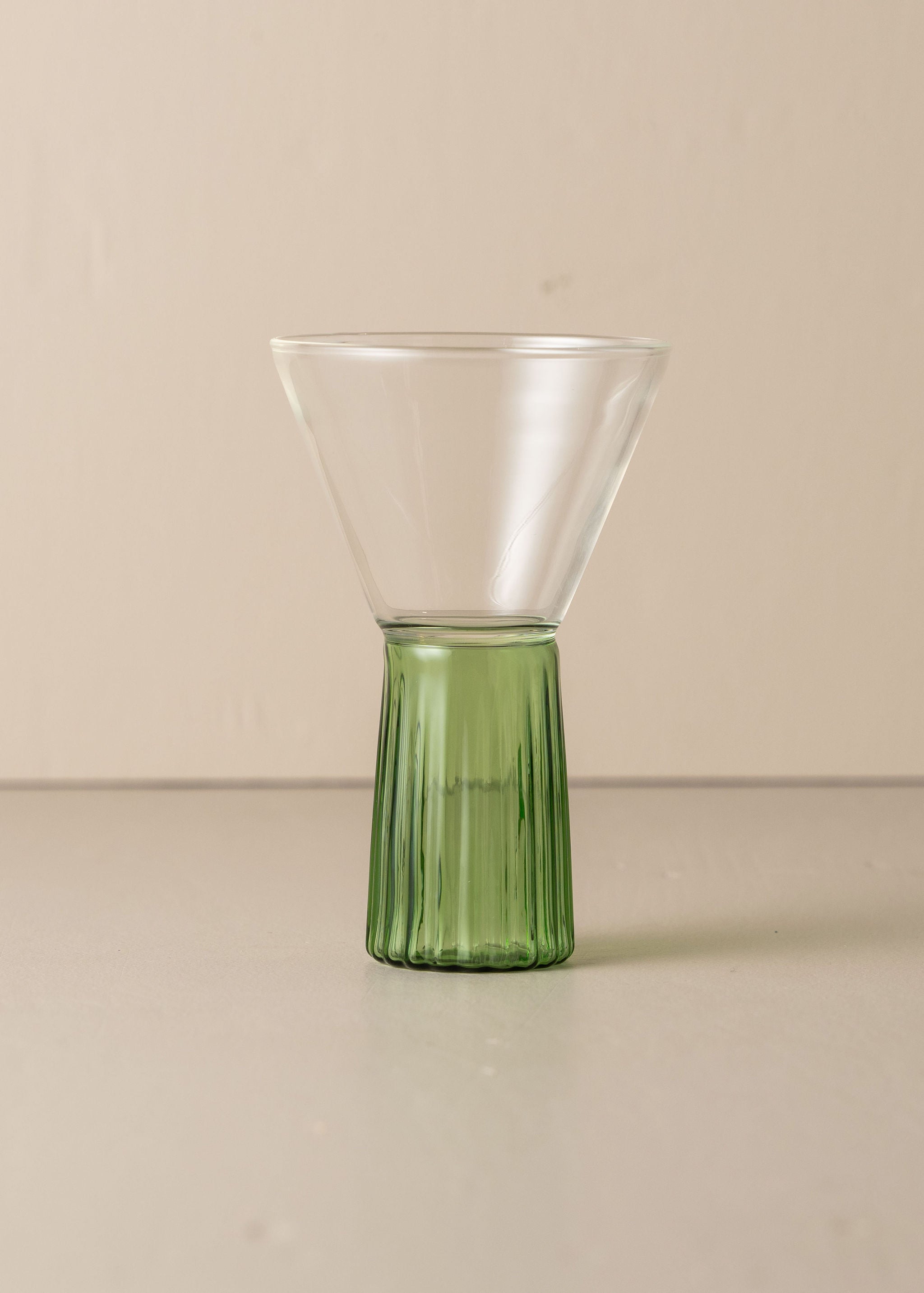 Kairos Wine & Cocktail Glass | Clear/Green - - - Saardé - Saardé.