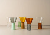 Kairos Wine & Cocktail Glass | Clear/Green - - - Saardé - Saardé.