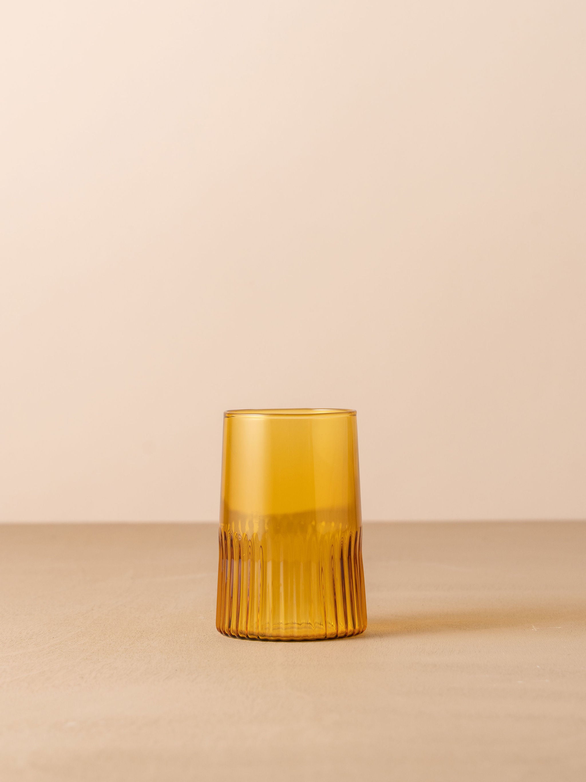 Kairos Large Water Glass | Yellow Topaz | Set of 2 - - - Saardé - Saardé.