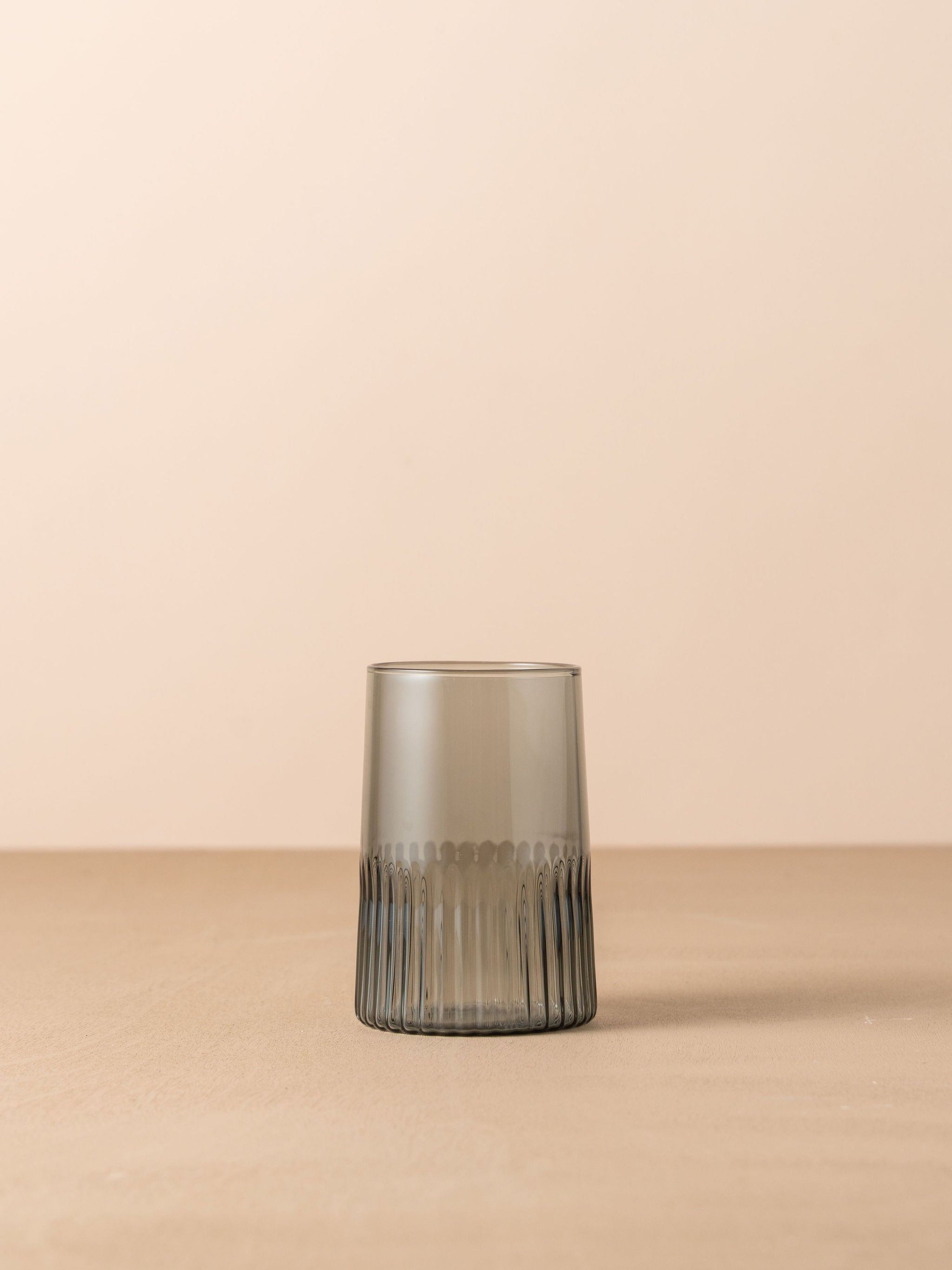 Kairos Large Water Glass | Smoke | Set of 2 - - - Saardé - Saardé.