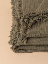 Enes Cotton Bedcover | Dark Olive -  -  - Saardé - Saardé.