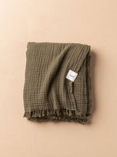 Enes Throw | Dark Olive -  -  - Saardé - Saardé.