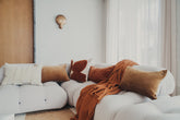 Enes Cotton Throw | Terracotta - - - Saardé - Saardé.
