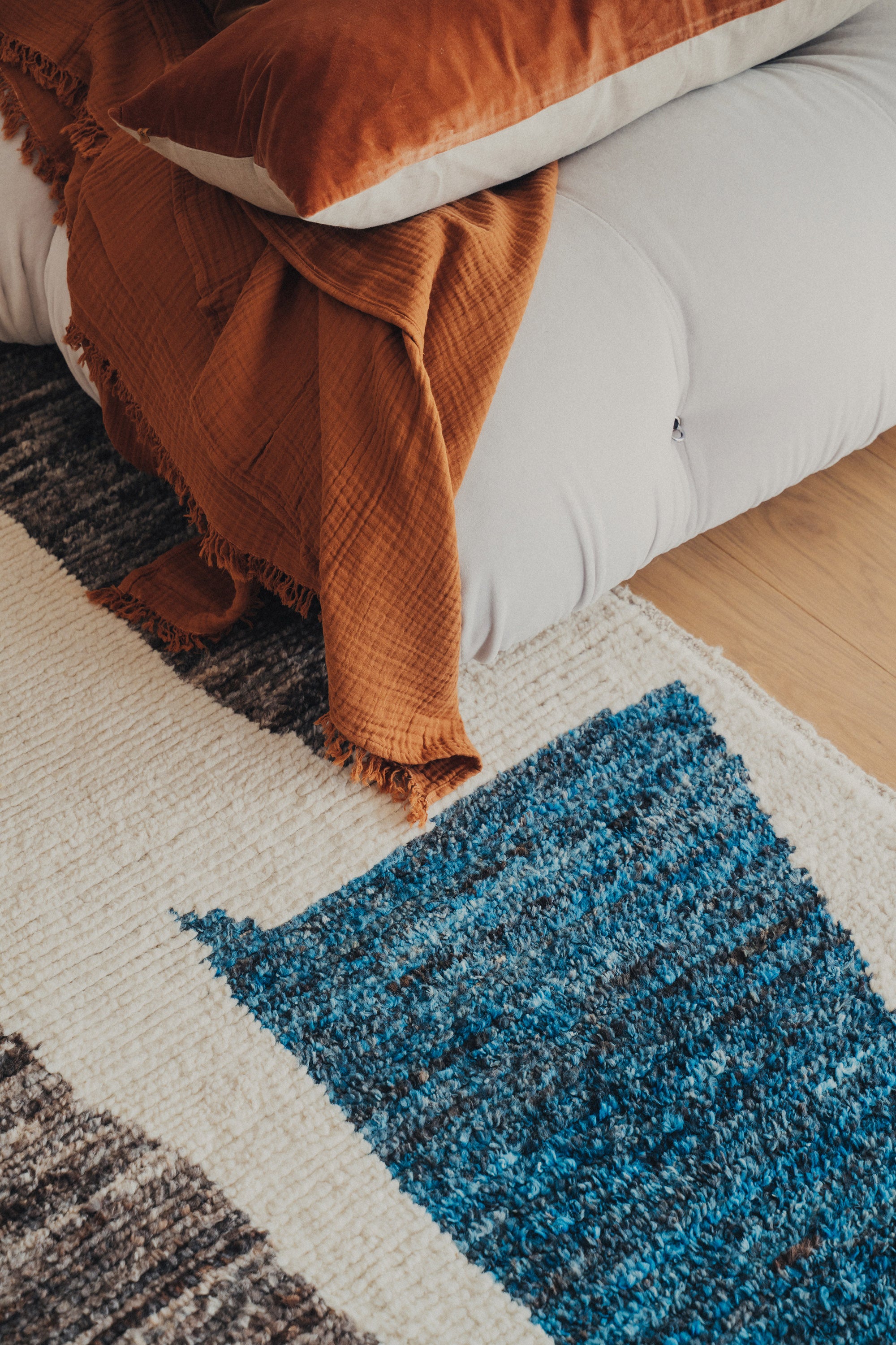 Enes Cotton Throw | Terracotta - - - Saardé - Saardé.